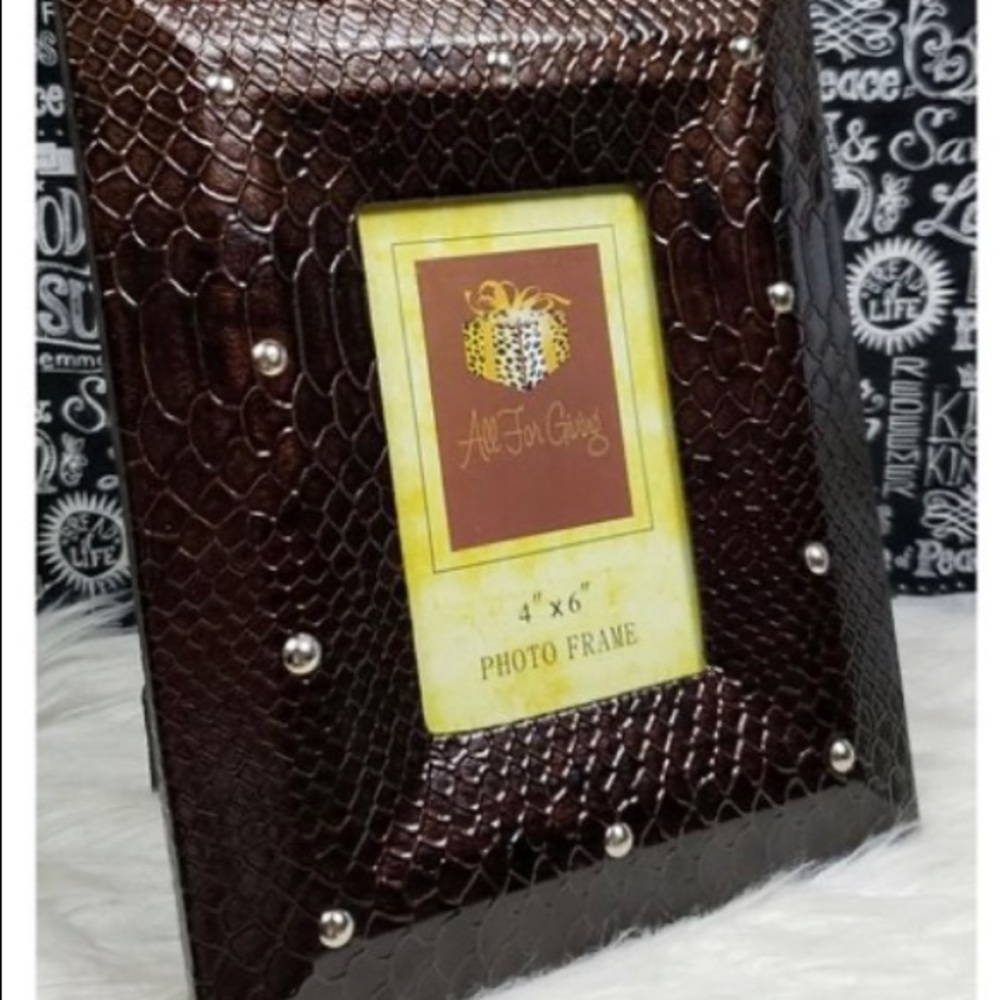 Faux Reptile Photo Frame